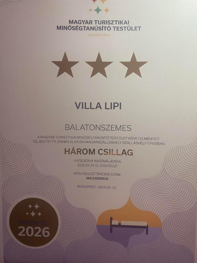 Villa Lipi - Home Away From Home Balatonszárszó Екстериор снимка